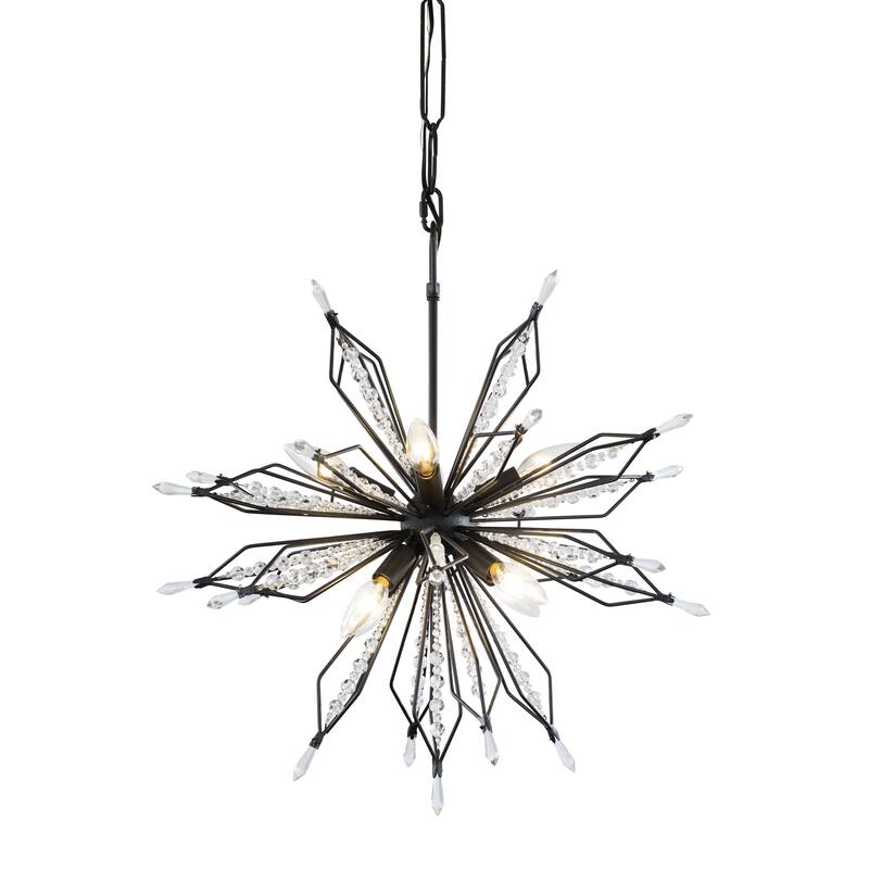 Varaluz Orbital Pendant - 22"D x 22"W x 23"H - Carbon - Carbon
