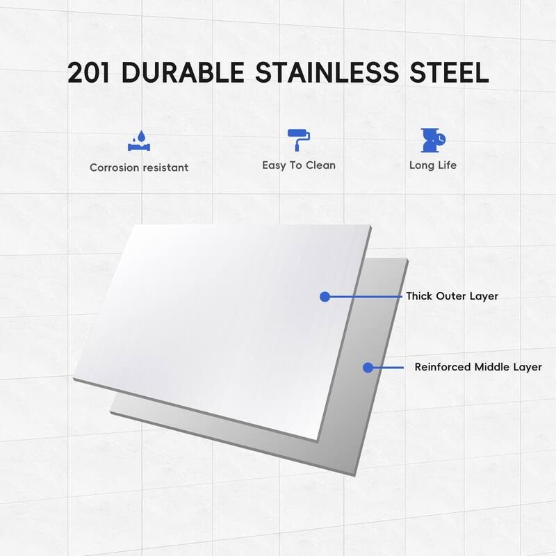36 x 24 Inches Stainless Steel Work Table with Overshelves
