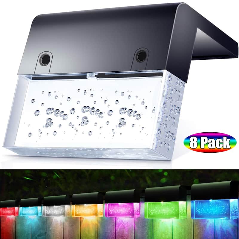 Solar Deck Lights Outdoor,2 Lighting Modes