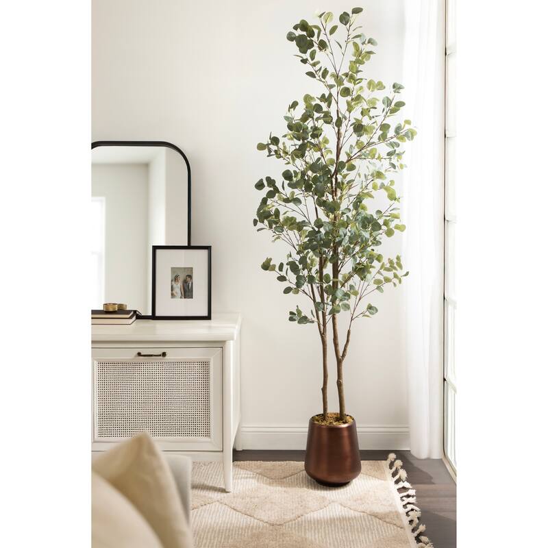 Kate and Laurel Eudora Faux Eucalyptus Tree