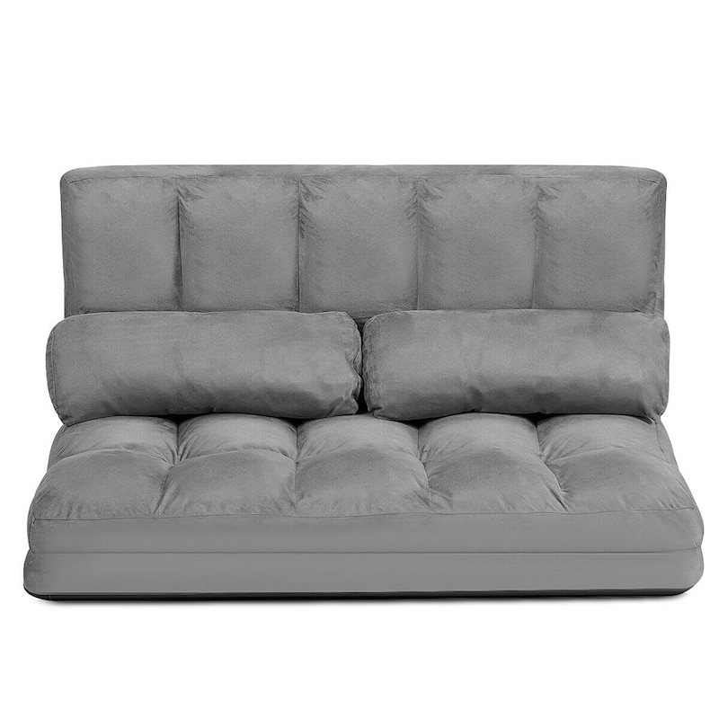 Costway Foldable Floor Sofa Bed 6-Position Adjustable Lounge Couch