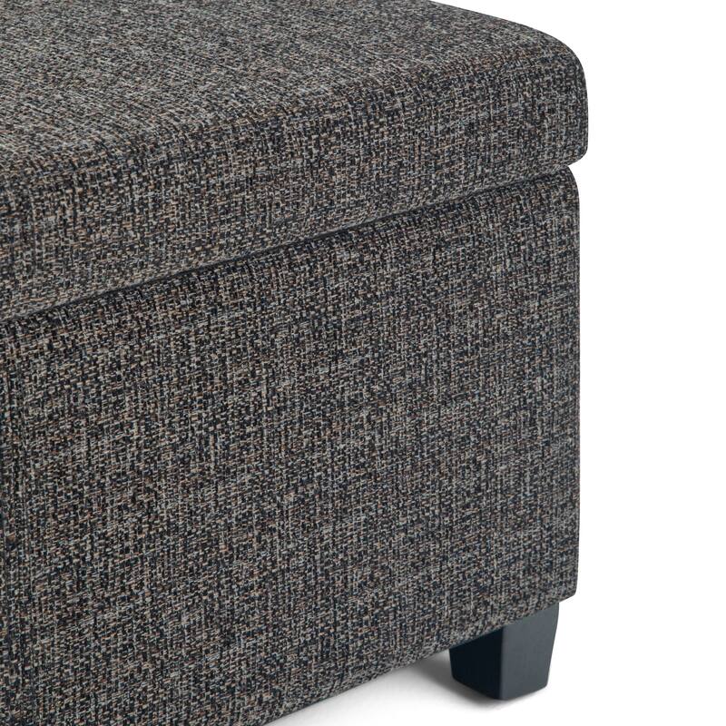 WYNDENHALL Franklin 48-in. Wide Contemporary Rectangular Storage Ottoman