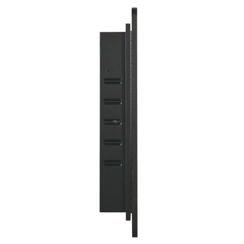Black Medicine Cabinet Metal Framed Wall mount or Recessed Mirror Cabinet