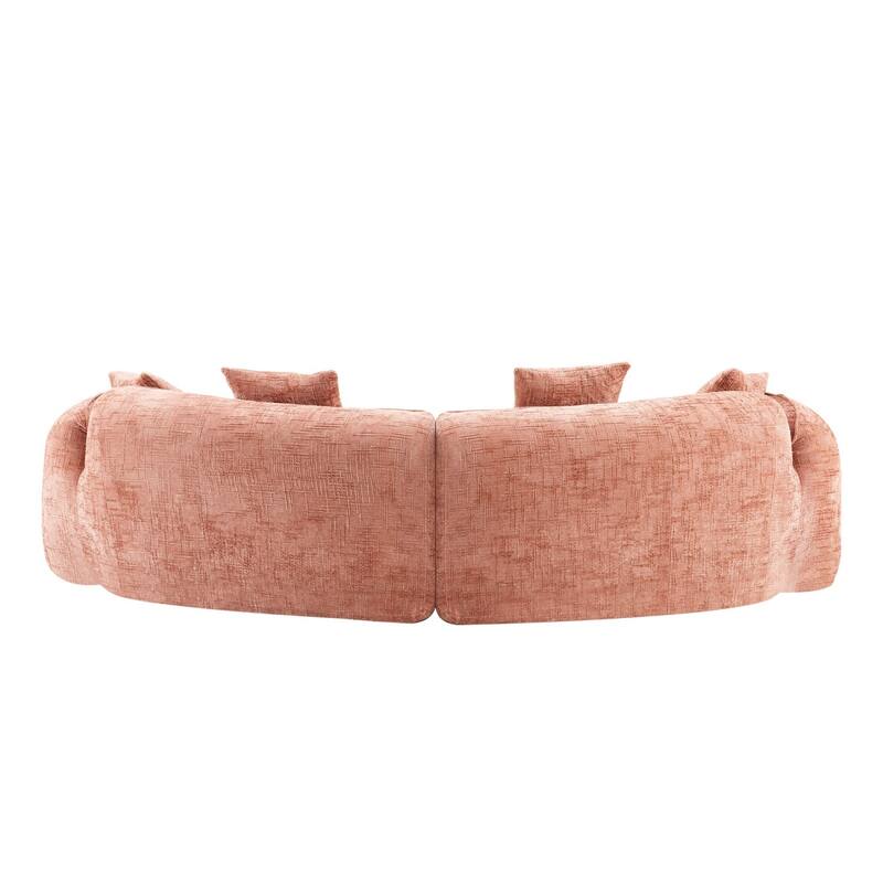 Curved Compressed Sofa with Creative Nordic-style Design