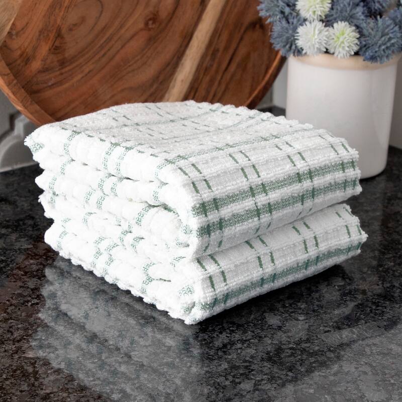 Ritz Royale Collection, Oversized Kitchen Towel Set, 2-Pack, Checked