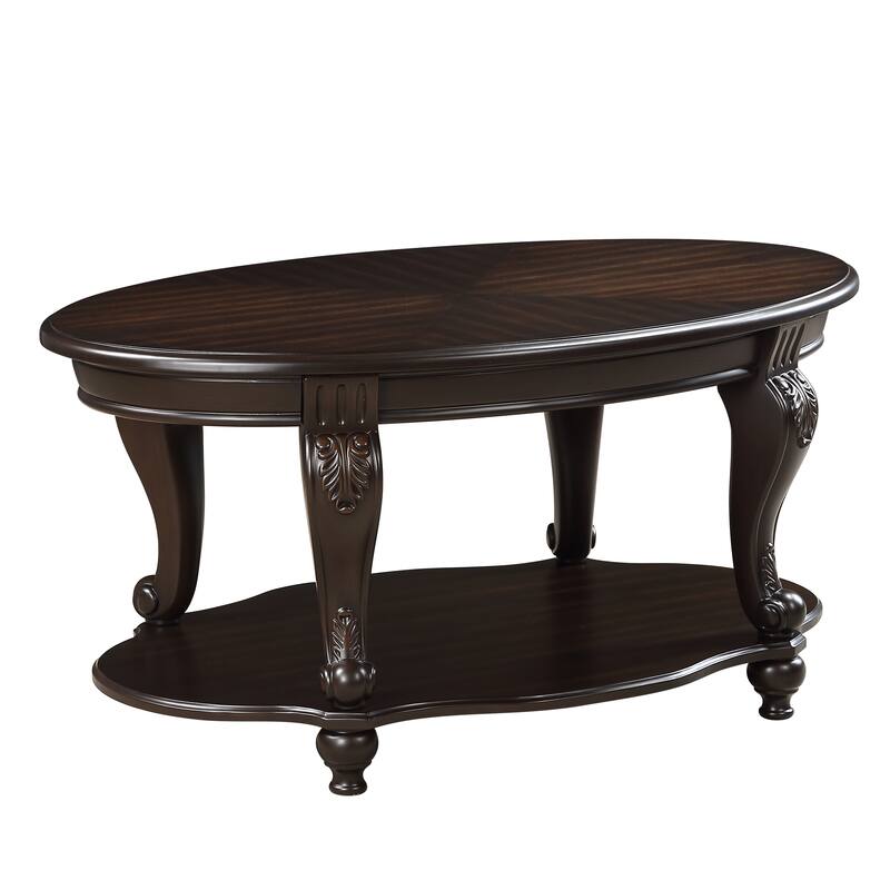 3-Piece Coffee Table Set with 2 End Side Tables