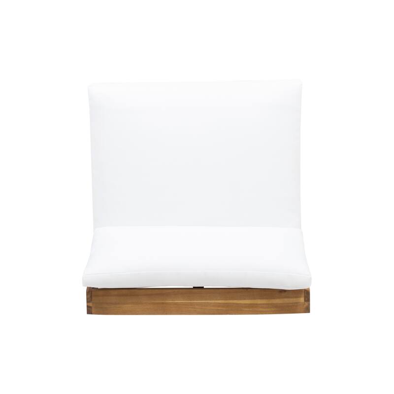 Sherwood Acacia Wood Outdoor Lounge Chairs and 50,000 BTU Circular Propane Fire Pit by Christopher Knight Home