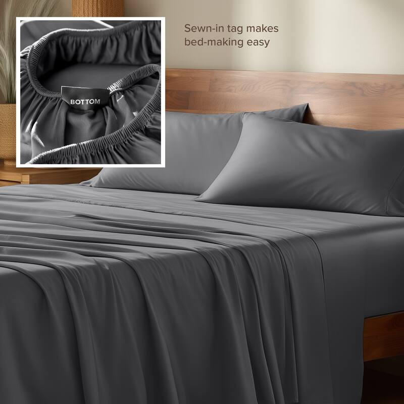 Bare Home Rayon from Bamboo Sheet Set - Deep Pocket - Breathable