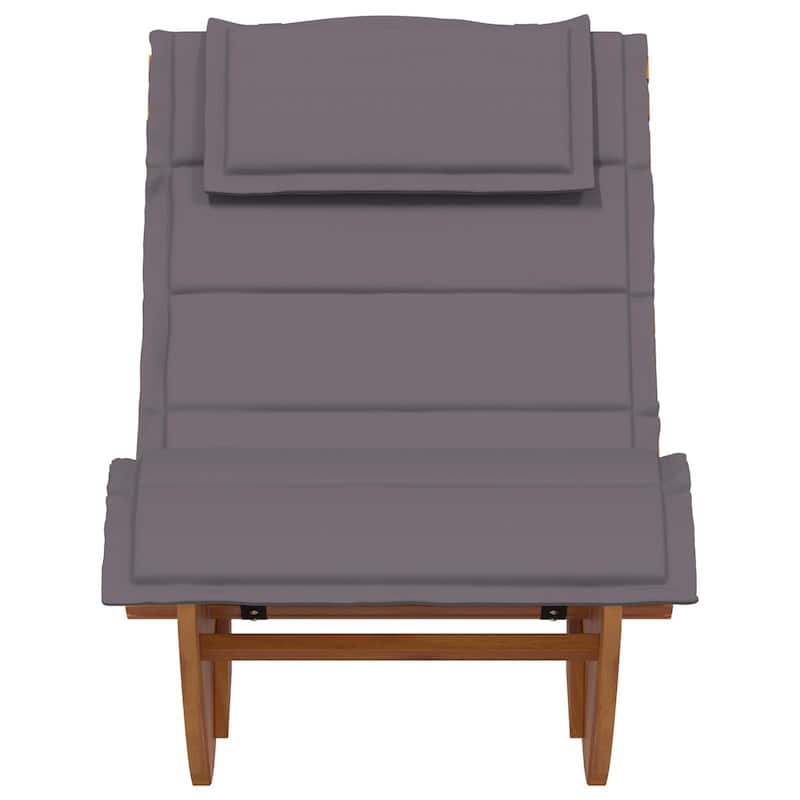 vidaXL Rocking Sun Loungers with Cushions 2 pcs Solid Wood Acacia - 23.6 x 60.6 x 29.1