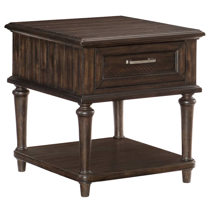 Caruth End Table - Driftwood Charcoal