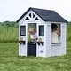 preview thumbnail 6 of 12, Backyard Discovery Sweetwater White Wooden Playhouse, Play Kitchen - 3'6" x 3'10"