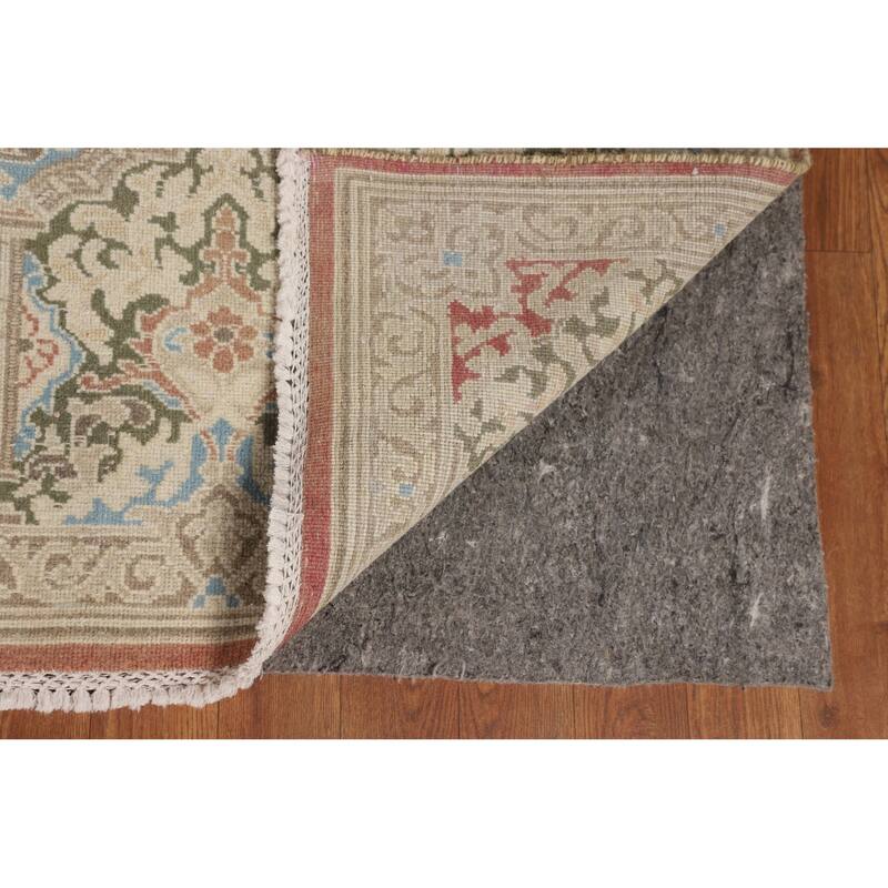 Kerman Persian Vintage Rug Hand-Knotted Wool Carpet - 9'9" x 12'9"