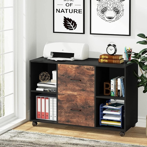 Modern printer cheap stand with storage