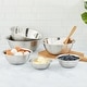 preview thumbnail 2 of 4, JoyJolt Stainless Steel Food Kitchen Mixing Bowl - Set of 6 - .5QT .75QT 1.5 QT 3QT 4QT 5QT