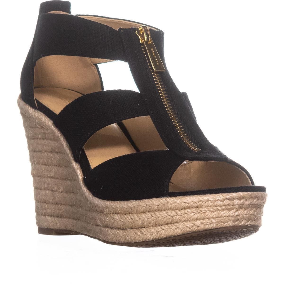 Michael Kors Damita Wedge Black 2024 www.pjkflumen