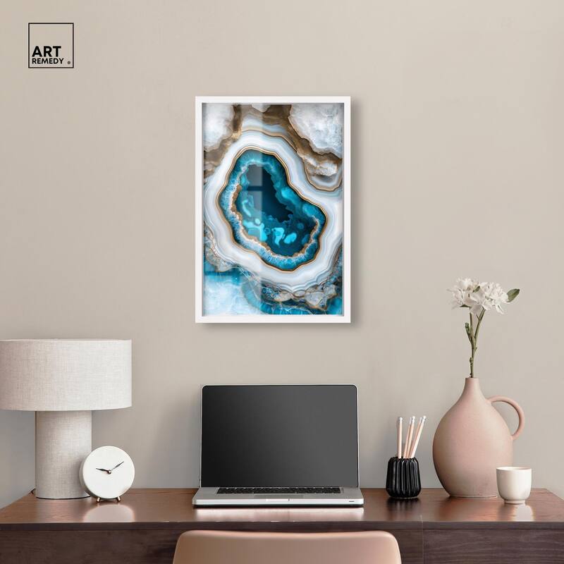 Gilded Geode Eye III Shadowbox by Art Remedy