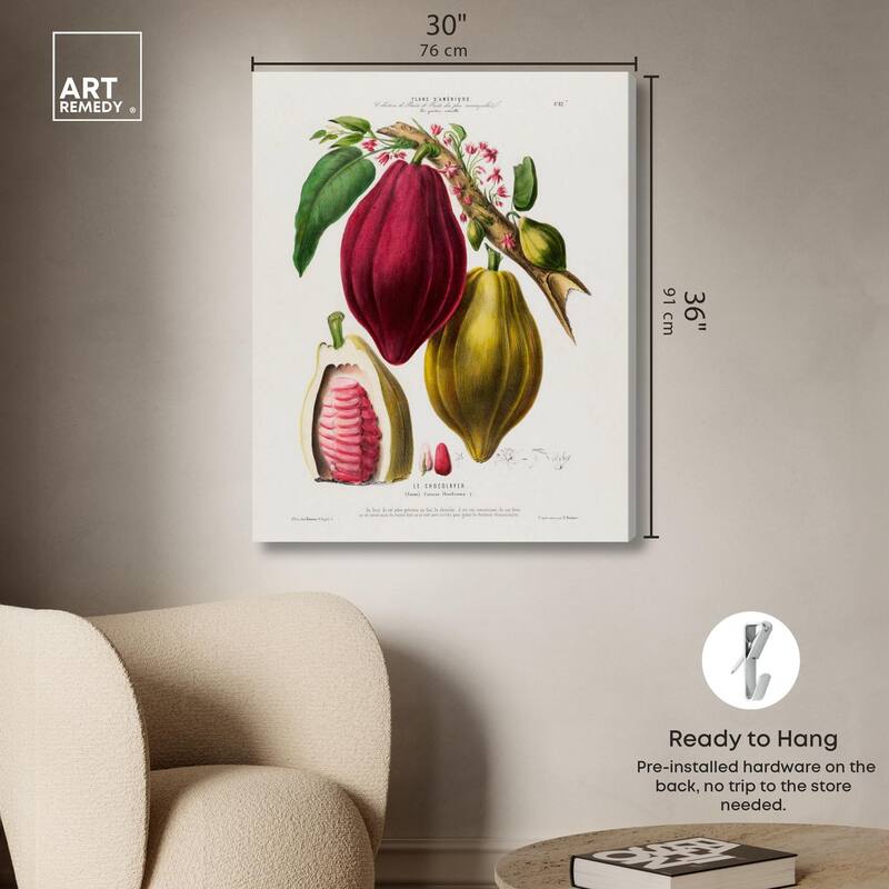 Cocoa Cacao by Etienne Denisse Canvas by Art Remedy, Gallery Wrapped