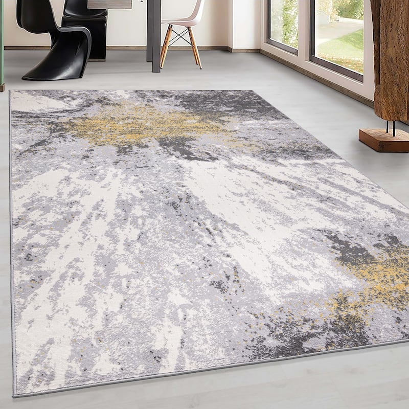 World Rug Gallery Contemporary Modern Abstract Area Rug