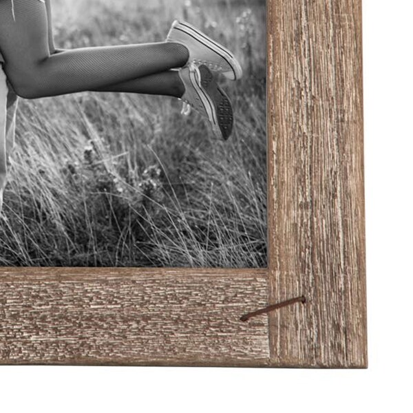 Rustic wood Deep Inset Photo Frame holds 5x6 or 5x7 photo. 