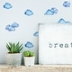 preview thumbnail 4 of 3, Walplus Watercolour Clouds Wall Stickers DIY Art Home Nursery Decor
