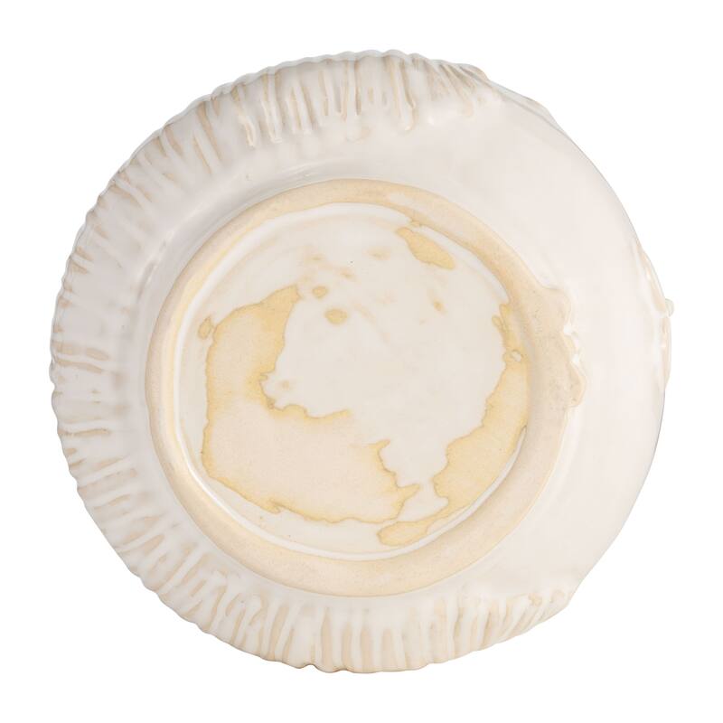 Ceramic Abstract Face Shaped Planter - White, 7"