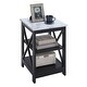 preview thumbnail 67 of 67, Convenience Concepts Oxford End Table with Shelves
