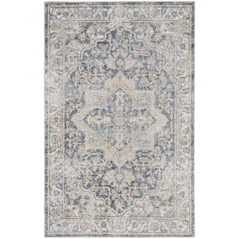 Nourison Astra Machine Washable Distressed Area Rug