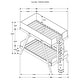 preview thumbnail 3 of 13, Frankie Mid-Century Modern Wood Twin Over Twin Bunk Bed