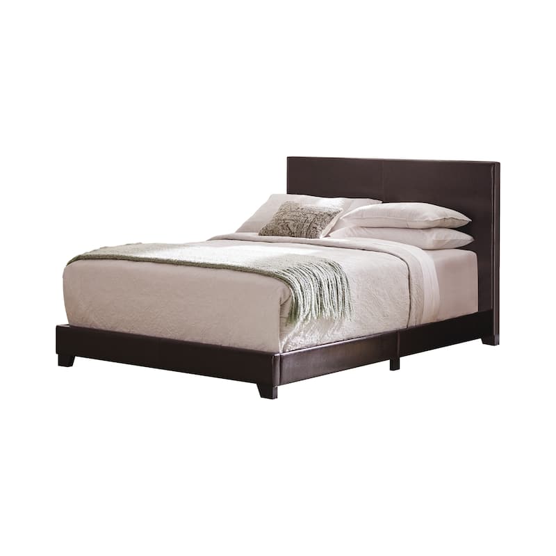 Warwick Upholstered Panel Bed - Brown - Full