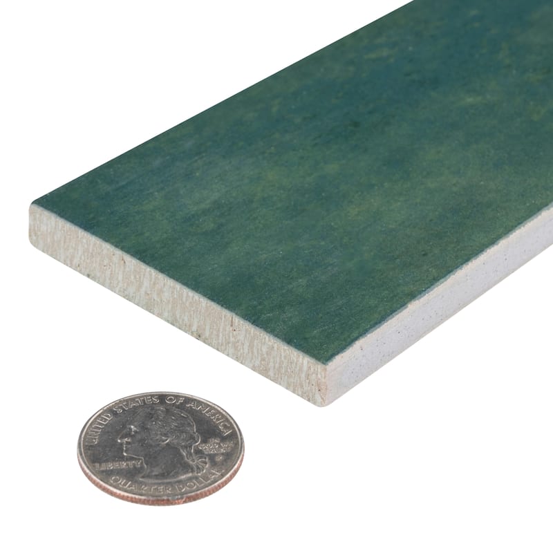 Merola Tile Capri Brick Oliva 2-1/2" x 10" Porcelain Floor and Wall Tile