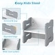 preview thumbnail 8 of 18, Gymax Kids Table & Chair Set 3-Piese Toddler Set w/2 Stools & Activity