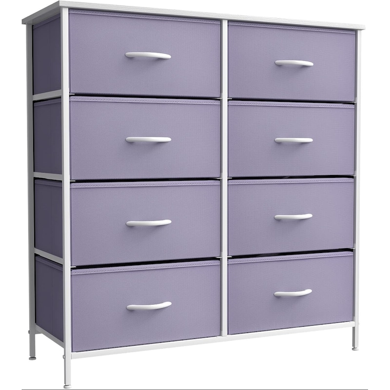 Sorbus Dresser w/ 8 Fabric Bin Drawers- Furniture Storage Chest for Kids Bedroom