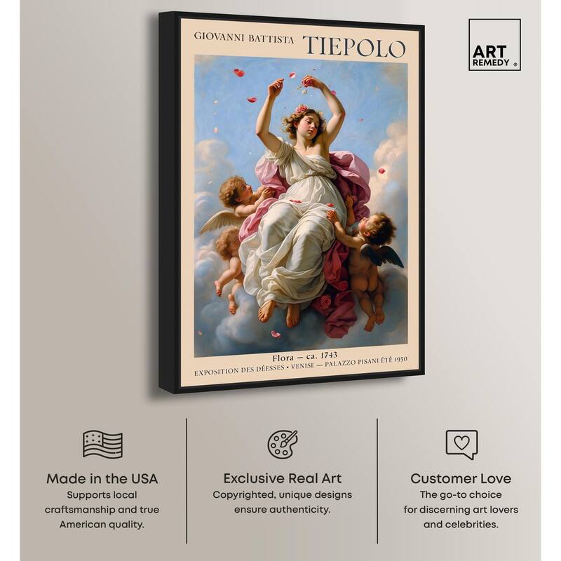 Flora in the Venetian Sky Canvas by Art Remedy