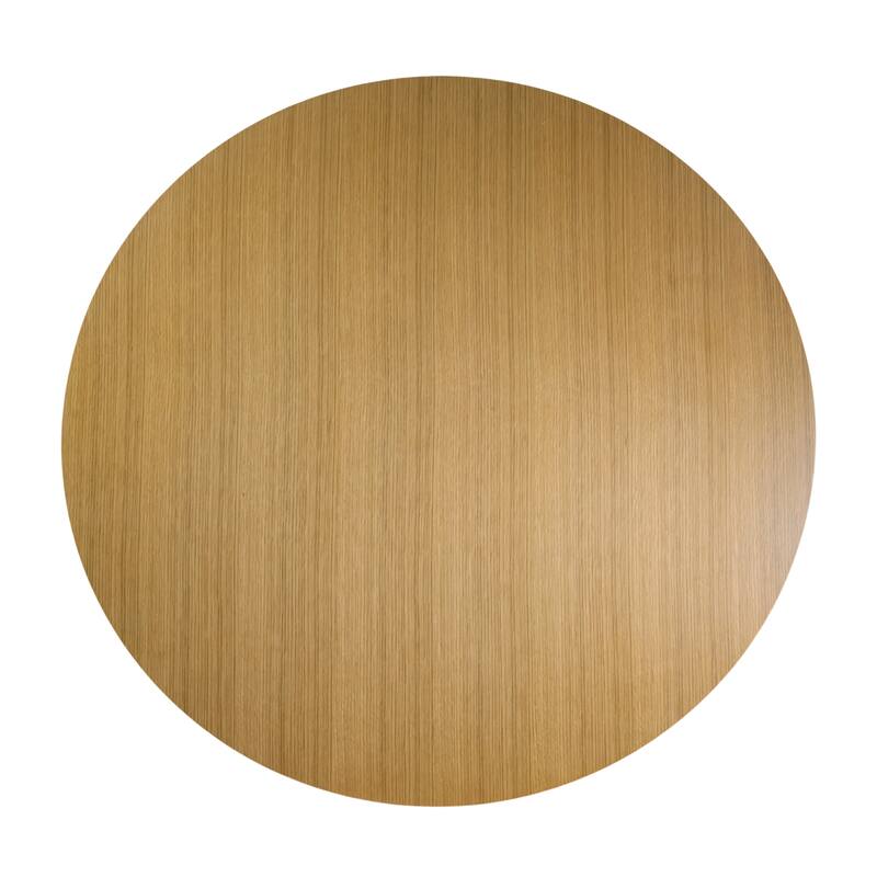 Coral 54 in. W Round Wood Pedestal Dining Table