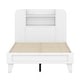 preview thumbnail 3 of 25, Twin/Full Platform Bed with Bookshelf Headboard & Storage Shelves