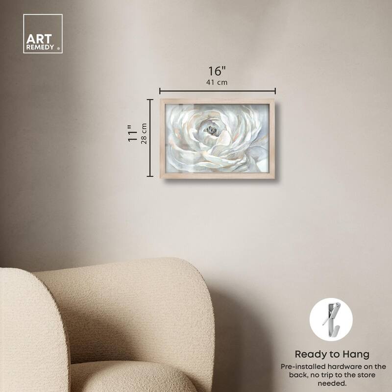 Powdery Peony Shadowbox by Art Remedy