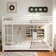 preview thumbnail 9 of 21, Metal Twin over Twin Bunk Bed, Heavy-Duty & Noise Reduced White