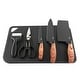 preview thumbnail 1 of 5, Oster Gunderson 6 Piece Black Stainless Steel Cutlery Set Black - 6 Piece