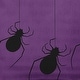 preview thumbnail 1 of 1, Hanging Spiders Decorative Throw Pillow 14" x 20" - Amethyst