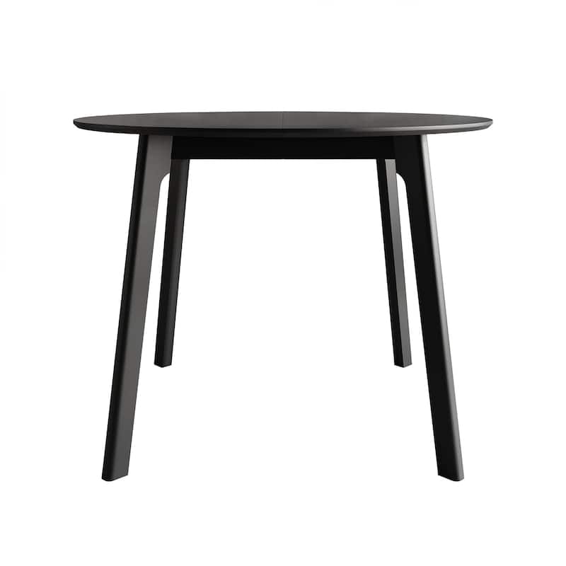 CraftPorch Minimalist Wooden Dining Table - Black