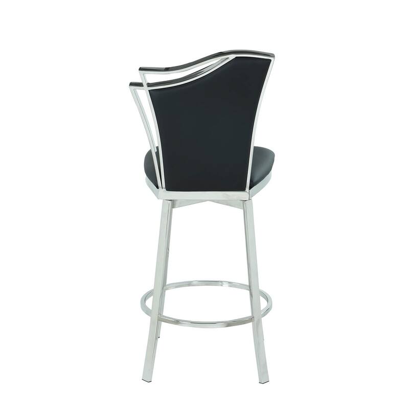 Somette Nana Swivel Counter Stool with Design Back
