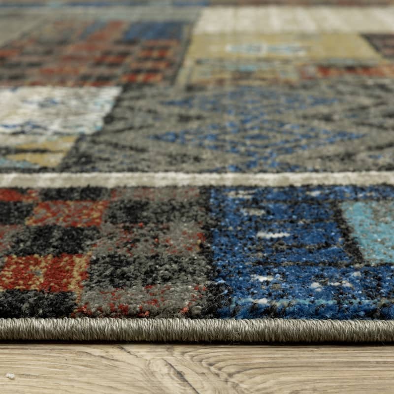 HomeRootsPatchwork Bohemian Runner Area Rug