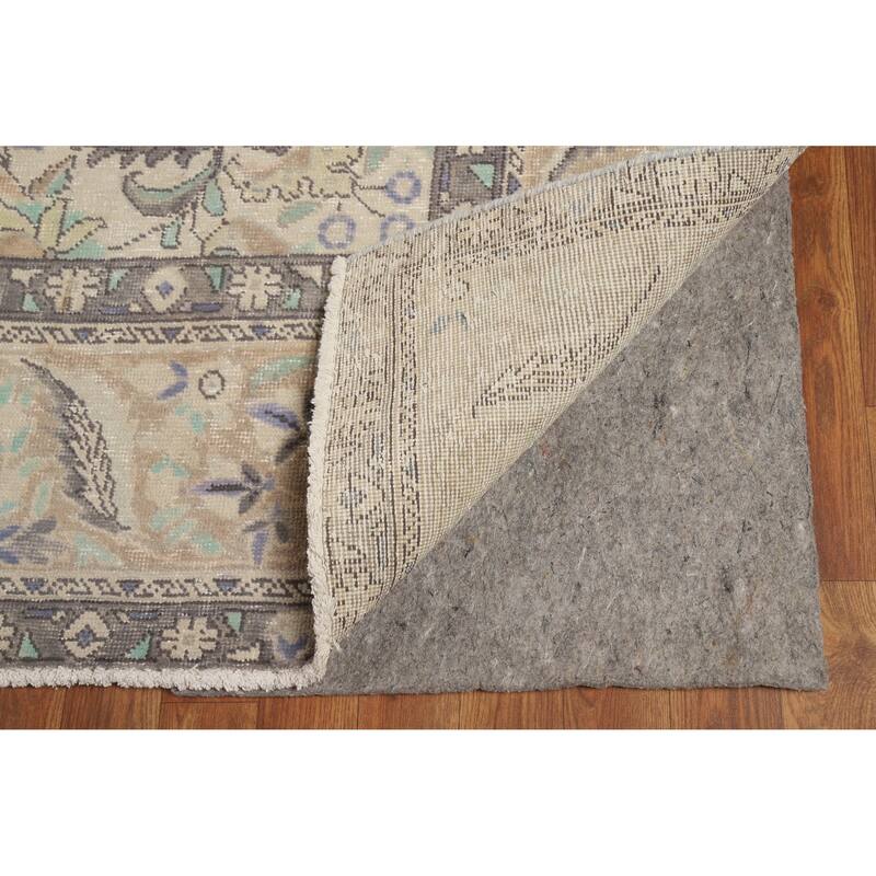 Medallion Tabriz Persian Vintage Rug Oriental Handmade Wool Carpet - 9'3" x 12'4"