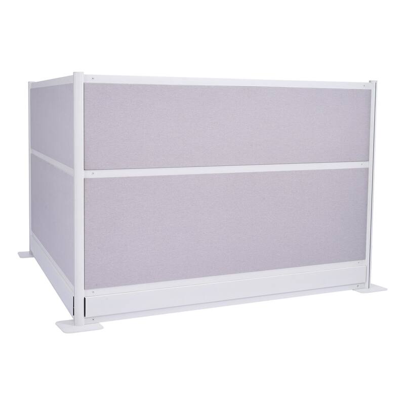 Room Divider Panels with Outlet Covers 2-Pack for Office - 72 x 7.8 x 48 in