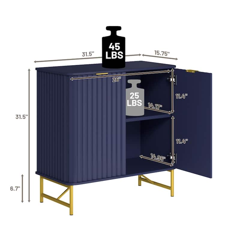Clihome Modern MDF 2-Door Accent Sideboard
