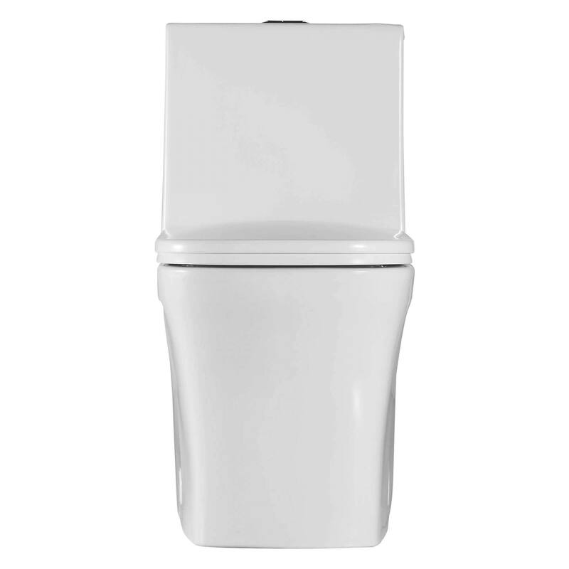 Fine Fixtures Dual-Flush Elongated One-Piece Toilet with High Efficiency Flush