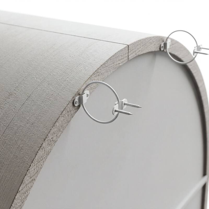 Arched Glass Door Display Cabinet with Iron Frame, Tall Curio Bookcase with Drawers, Farmhouse Storage Cabinet