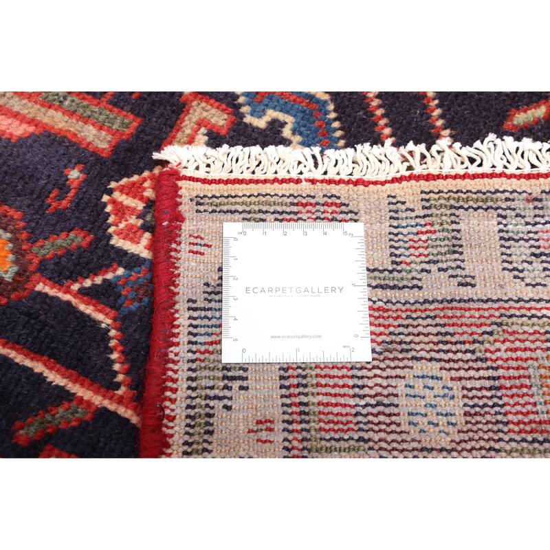 ECARPETGALLERY Hand-knotted Andelz Dark Navy Wool Rug - 4'6 x 8'10