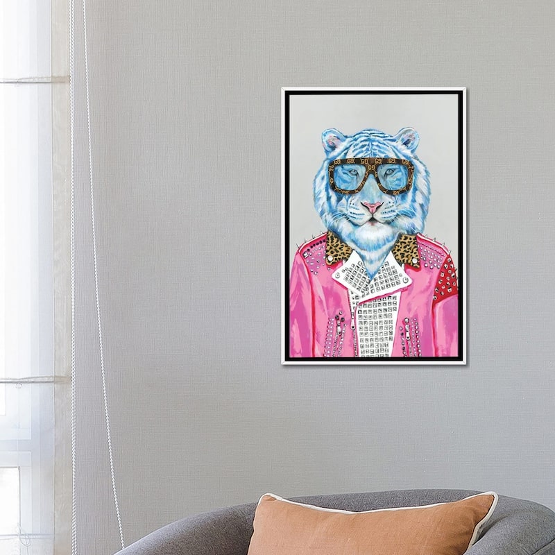 iCanvas "Gucci Blue Tiger" by Heather Perry Framed Canvas Print