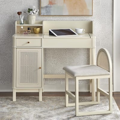 Lifestorey Bayview Rattan Vanity Set